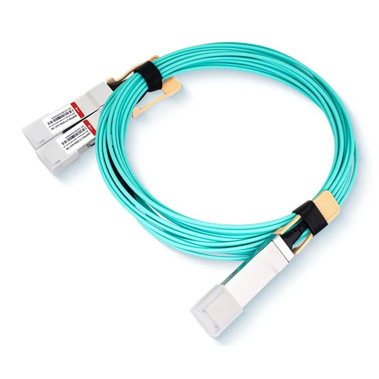 QSFP56 200G - 2X100G 브레이크아웃 AOC 케이블